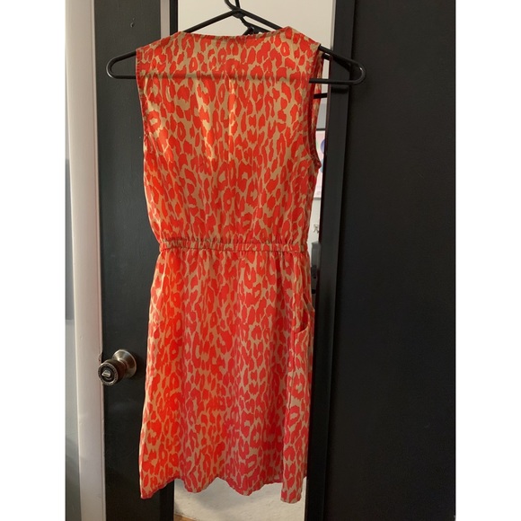 BeBop Animal Print Leopard Cheetah Dress Orange Tan - Picture 2 of 7